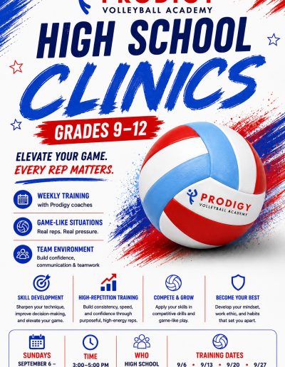 High School Sunday Clinic - Fall 26