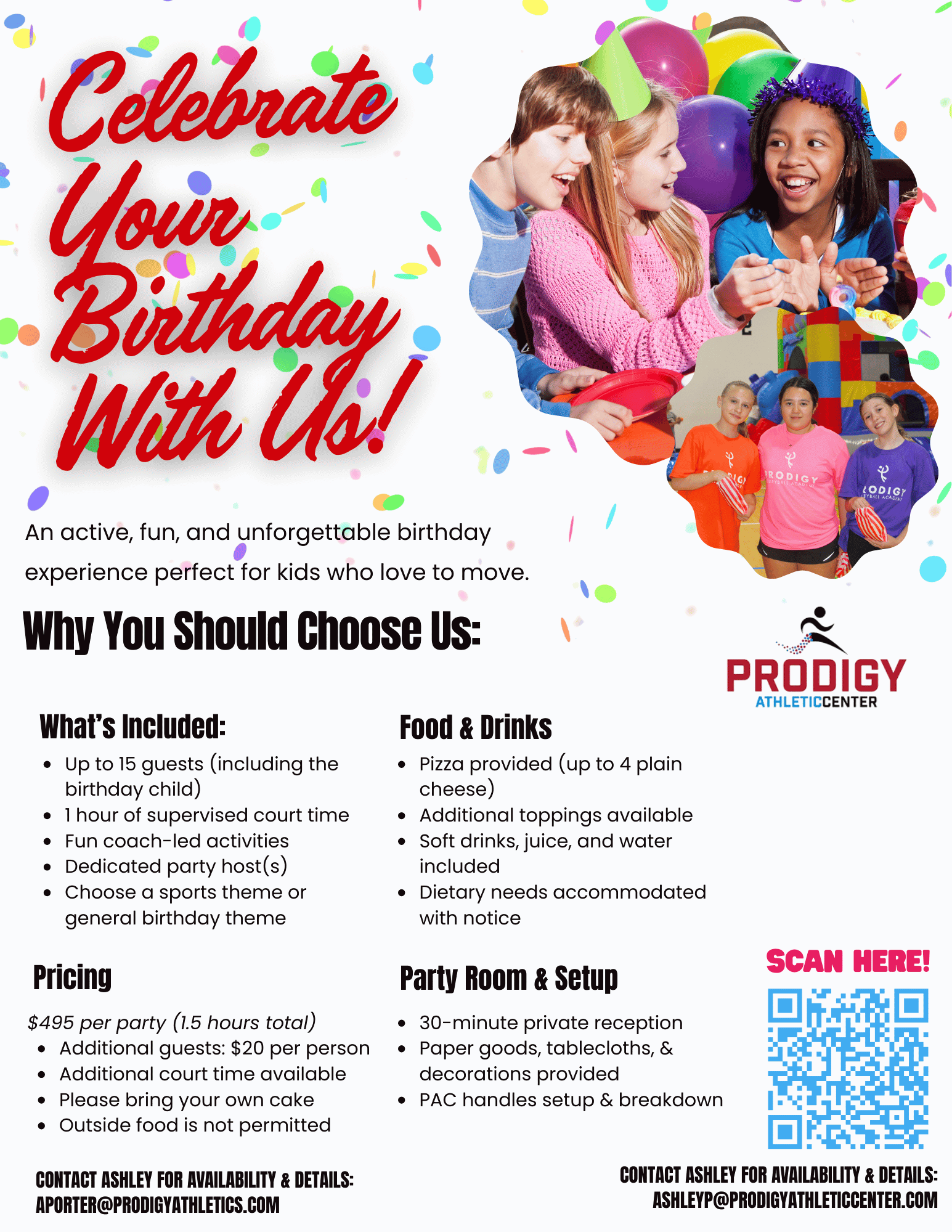 Sports birthday party Westchester NY